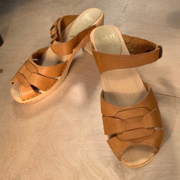 high heel clog sandals